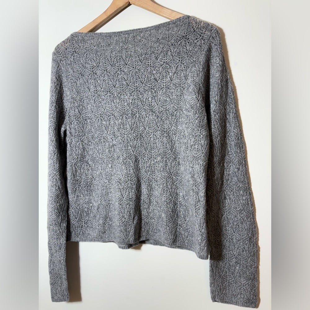 Abercrombie & Fitch NWT merino wool blend Gray Women's Sweater Sz XL - Picture 5 of 9